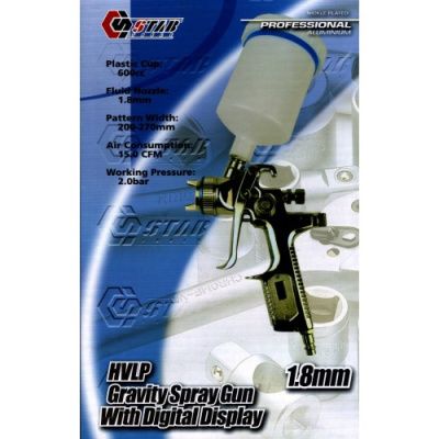 Профессиональный HVLP покрасочный пистолет сопло 1.8 мм STAB TE67035