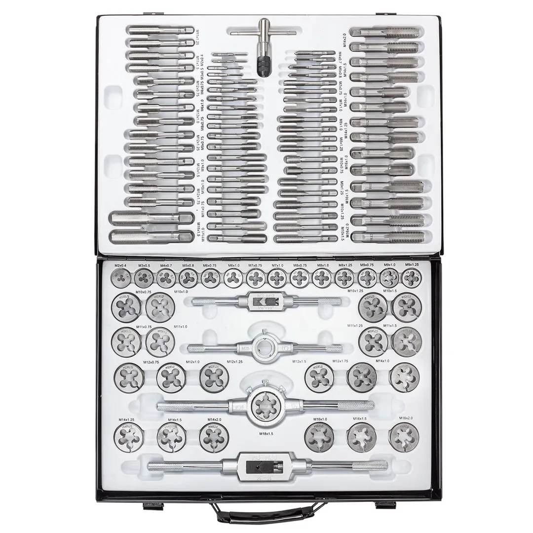 Набор метчиков и плашек 110 пр Scheppach Sch-M110-1