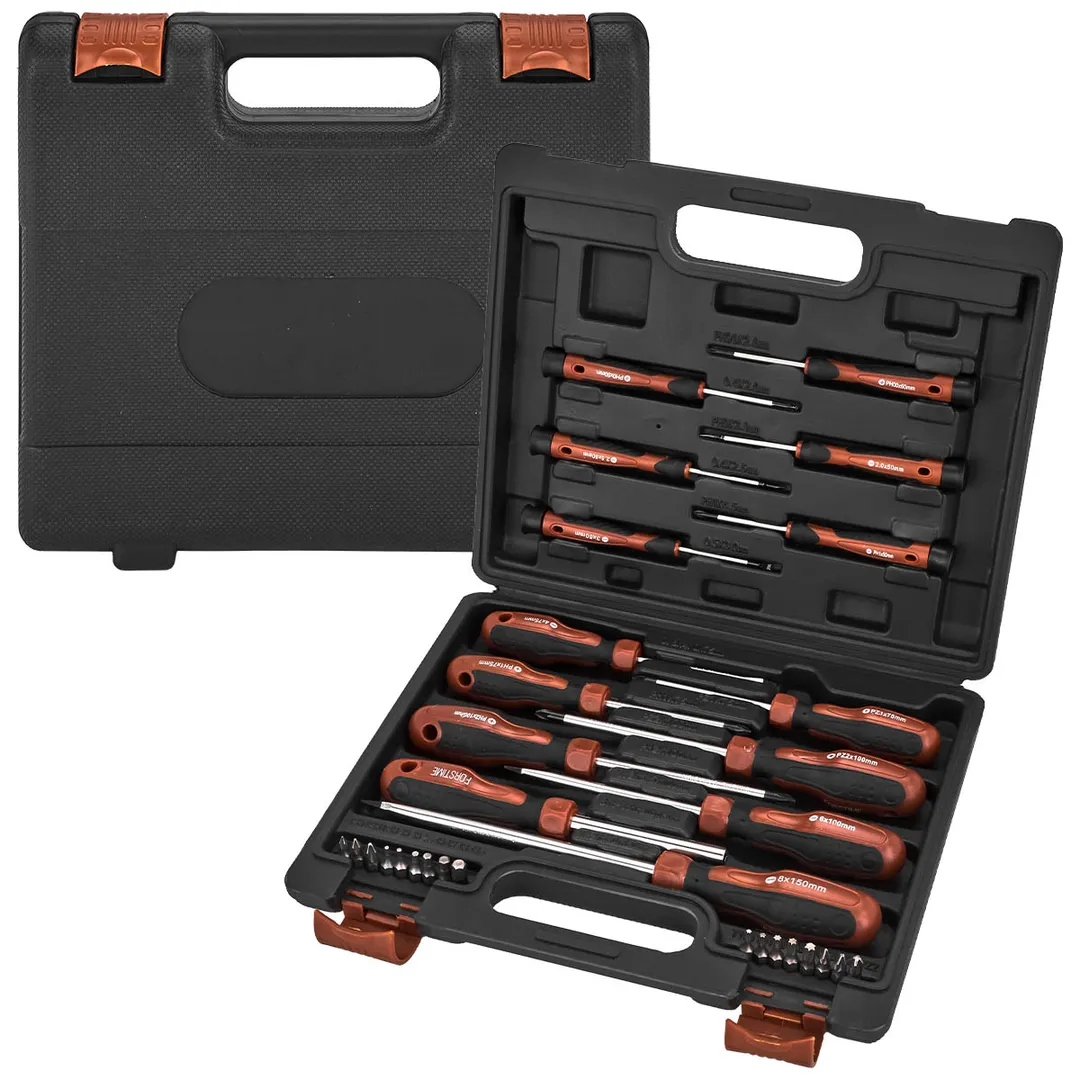 Набор отверток SL, PH, PZ, отверток для точных работ SL, PH, биты PH, PZ, Torx, Hex 32 пр FORSTIME FT-7032C