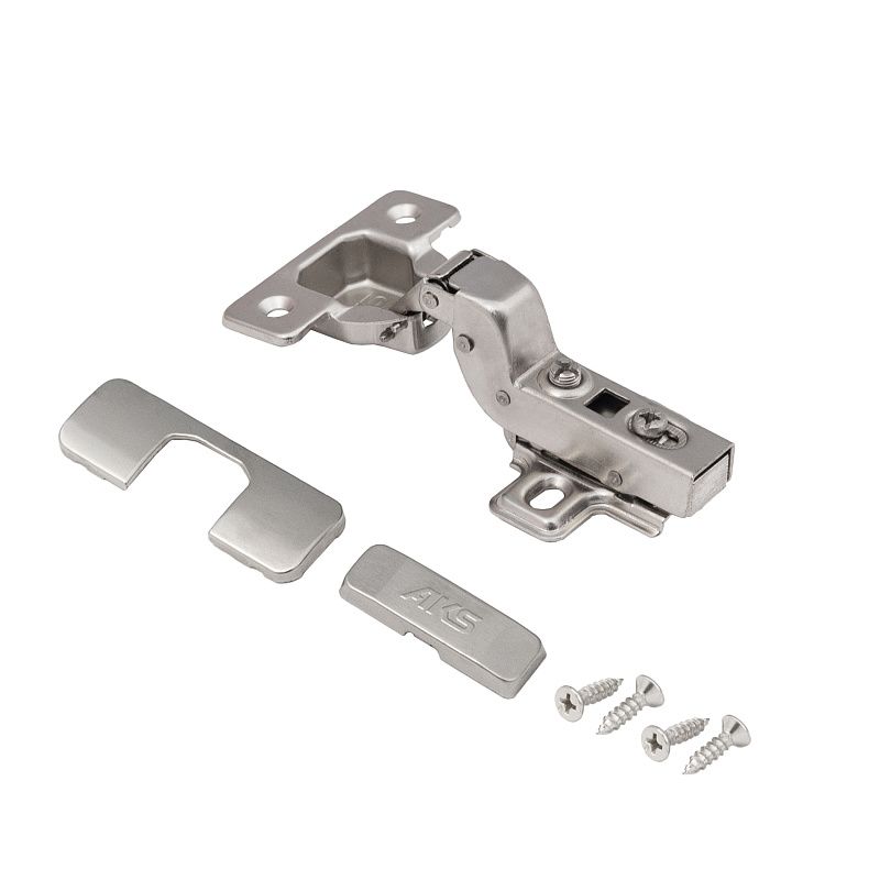 Петля внутренняя с доводчиком 45мм h0 clip-on, саморезы, заглушки, AKS 118051