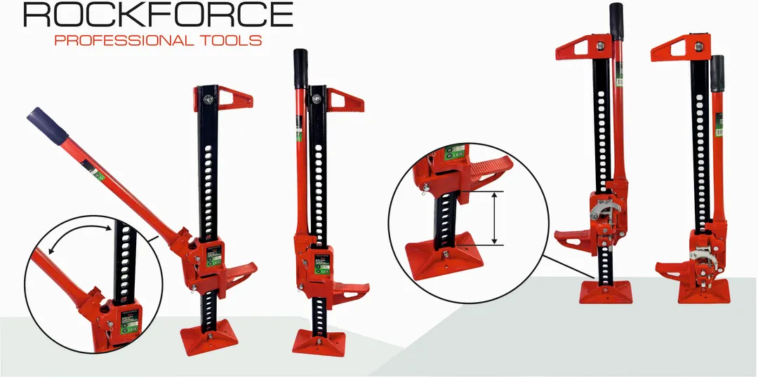 Домкрат реечный 3 т, 155-680 мм RockForce RF-TRA8335