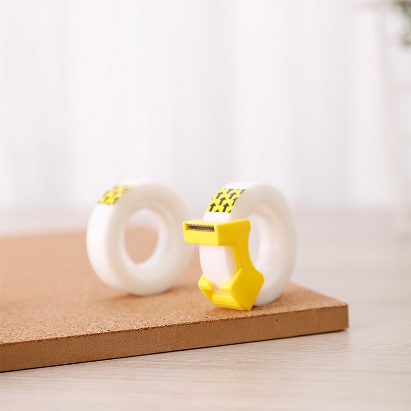 Клейкая лента прозрачная "Deli" блистер, 12x18.3 мм/м, 2 шт/упак