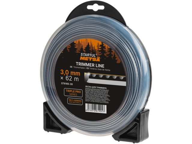 Леска Ø3.0 мм, 47 м зубчатый квадратное сечение TRIPLE PRO STARTUL METSA ST6165-30