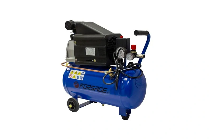 Компрессор поршневой с прямым приводом 220В, 1.8кВт, 50Гц ,12А, 24 л, 260 л/м, 0.8МПа Forsage СБ4/С-24.J1048B