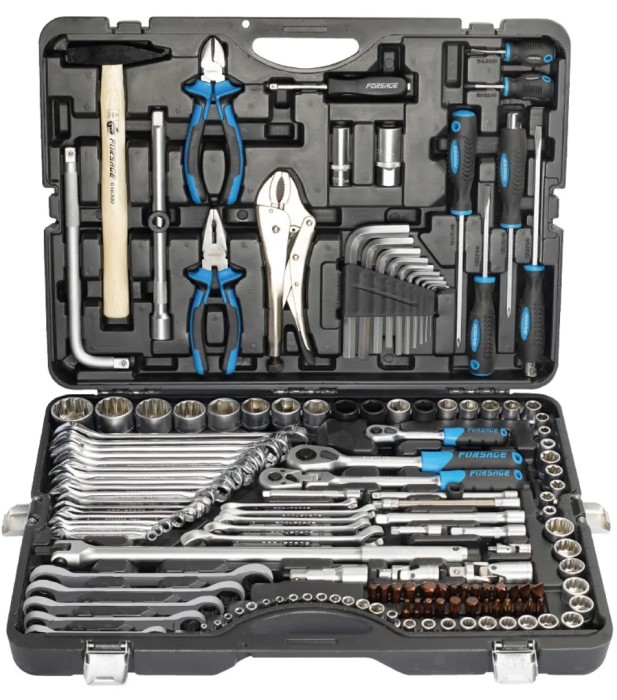 Набор инструментов 142+6пр. 1/4''&3/8''&1/2'' 6-гр&12-гр Forsage F-41421-5 Premium