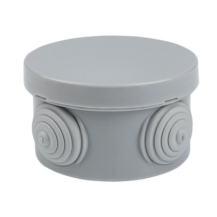 Коробка распределительная КМР-040-039 с крышкой наружная (85х40) 4 мембранных ввода IP54 розничный стикер EKF PROxima plc-kmr-040-039-r