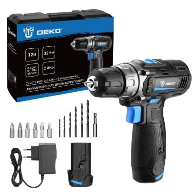 Дрель-шуруповерт аккумуляторная ZKCD12 SET6 DEKO 084-1040