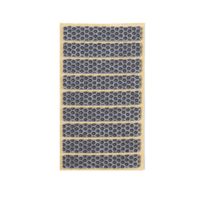 Подкладка самоприлипающая фетровая прорезиненная 15 х 80мм (1упак.=9шт), серая, FOLMAG 109755