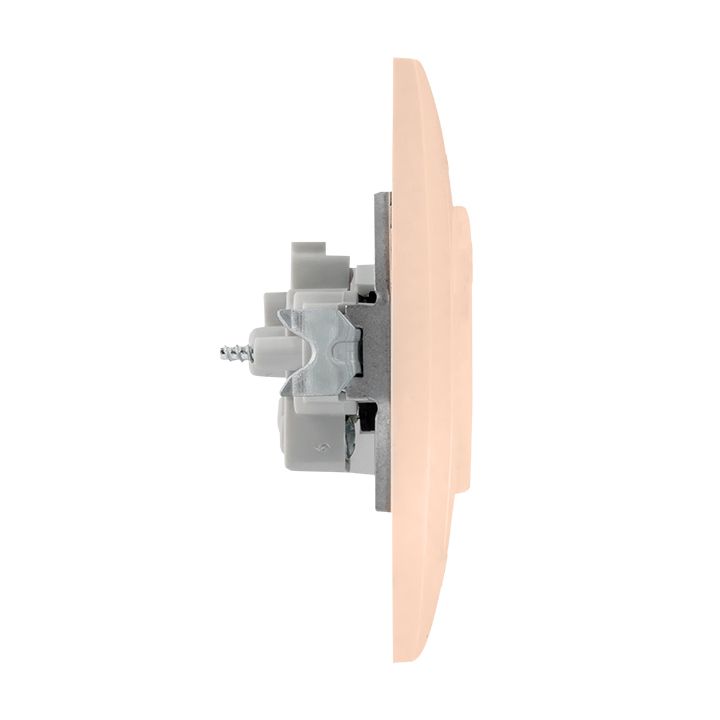 Валенсия розетка 1-местная б/з 10А кремовая с защ, штор, EKF PROxima EWR10-022-20