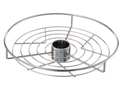 Корзина на трубу d50 центральная d350, хром AKS 12106
