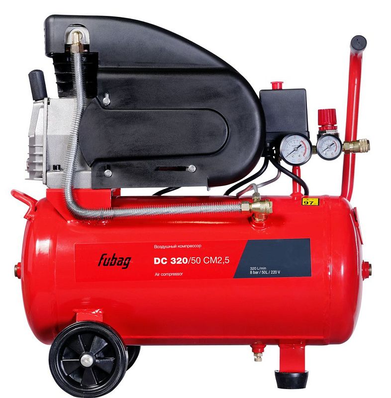 Компрессор масляный коаксиальный 50 л, 320 л/мин DС 320/50 CM2.5 Fubag 614319547