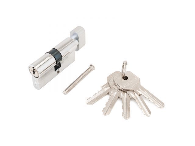 Евроцилиндр с вертушкой Стандарт Z.I.70В-5K CP, англ.ключ, 5 ключей, длина цилиндра 70, 30*10*30 УЗК 9917