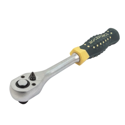 Трещотка усиленная 1/2', с противоскользящей пластиковой рукояткой 48 зуб. RockForce RF-80243