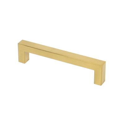 Ручка меб. скоба мет. BASE 128, шлифованное золото, AKS 112413