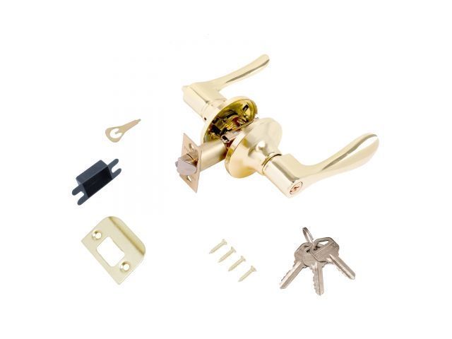 Защелка врезная межкомнатная 8531 ET PB золото кл/фикс СТАНДАРТ УЗК 13399