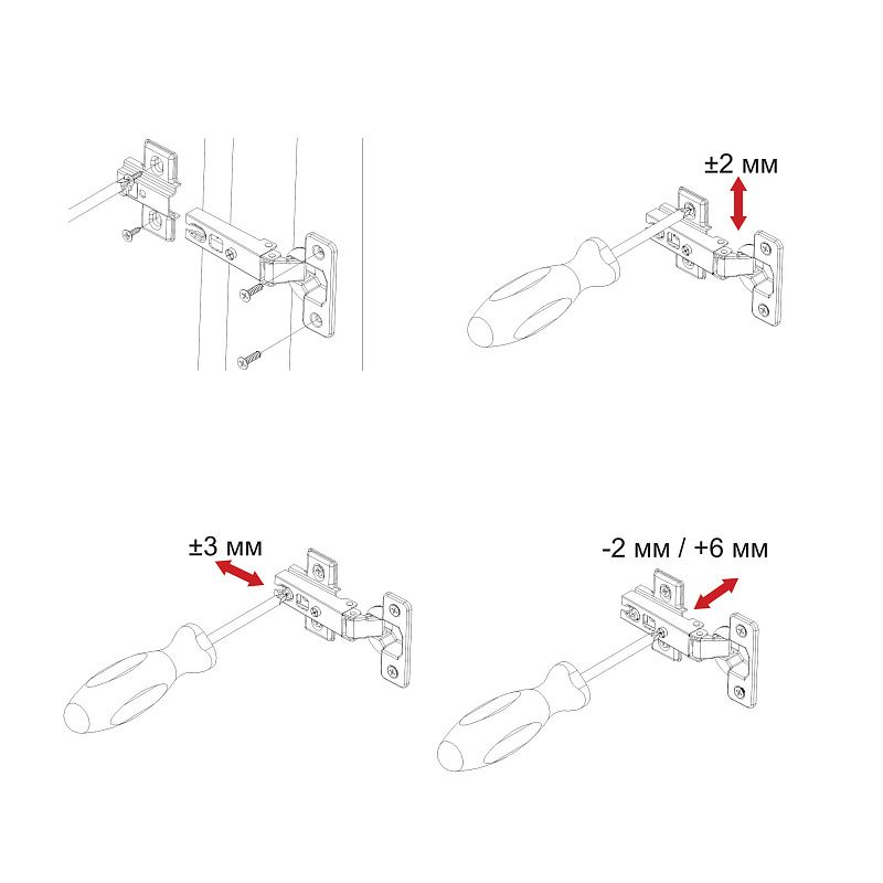 Петля накладная с пружиной 48мм h2 slide-on 52г AKS LIGHT 54705