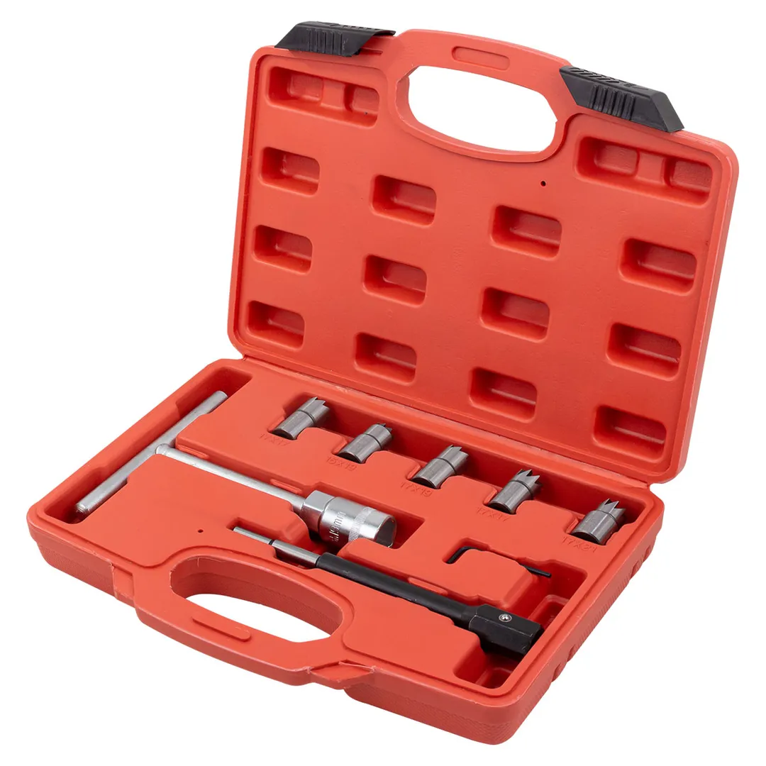 Набор фрез для чистки и восстановления посадочных мест дизельных форсунок 7 пр ForceKraft FK-907G7