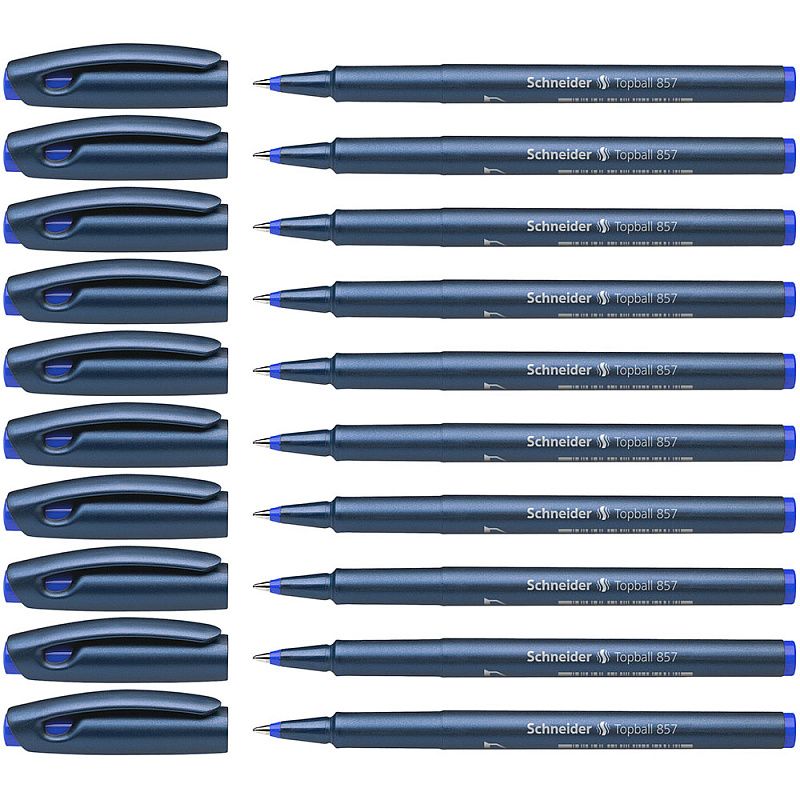 Ручка-роллер "Schneider Topball 857", 0.6 мм, синий, стерж. синий