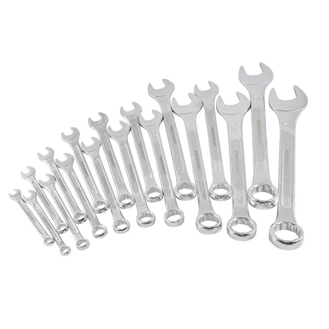 Набор ключей комбинированных 18 пр, 8-32 мм ForceKraft FK-5181MP