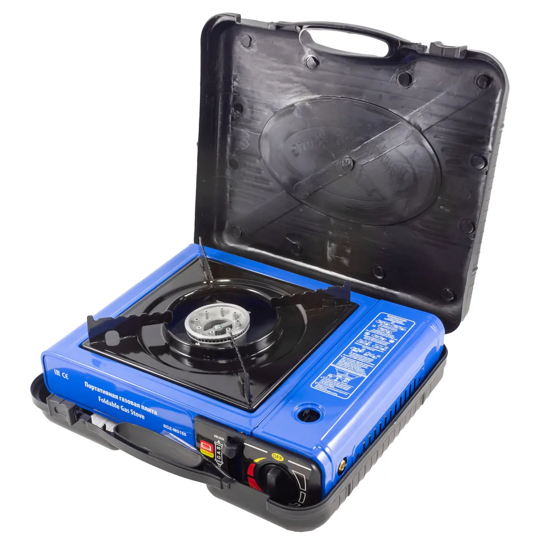 Плита газовая портативная 34х25.5х8.5 см, 2.5кВт, 700°С, расход газа 160г/ч Forsage F-BDZ-MS155