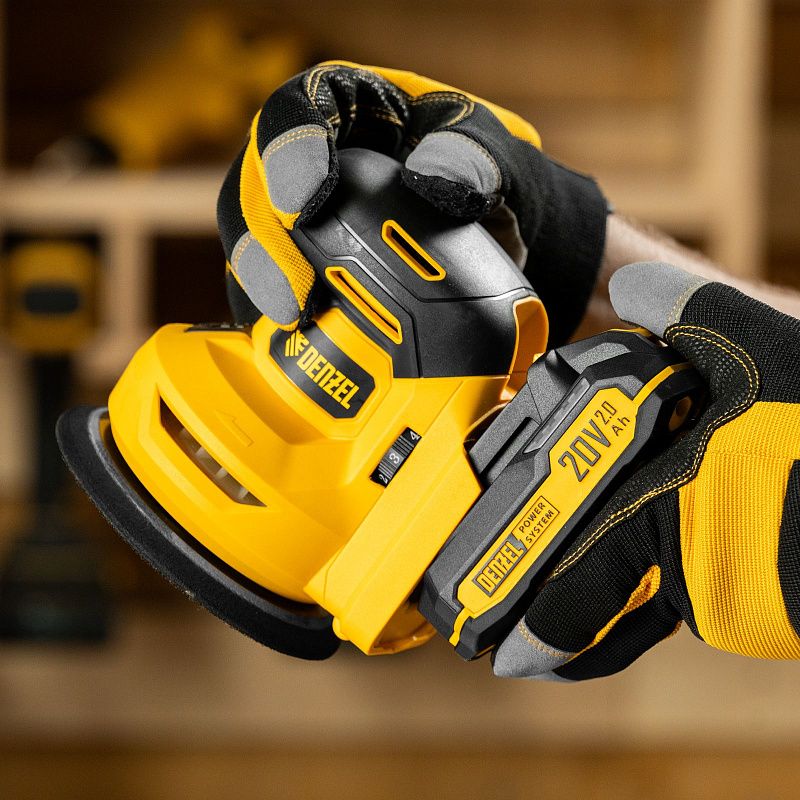 Машина шлифовальная эксцентриковая аккумуляторная CROSH-20-125, Li-Ion, 20 В Denzel 28901