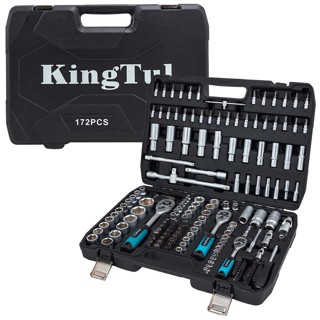 Набор инструментов 172 пр 1/4''&3/8''&1/2'' 6-гр KINGTUL KT-41723-5