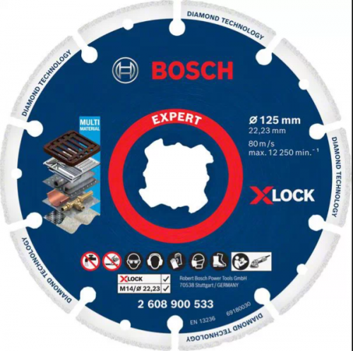 Алмазный круг для резки металла X-LOCK Bosch