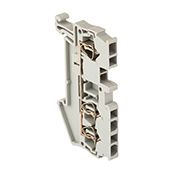Колодка клеммная пружинная JXB-ST-2,5 31А 3 вывода серая EKF PROxima plc-jxb-st-2.5-3