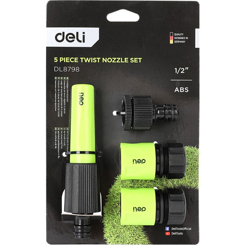 Набор соединителей-коннекторов Deli GS EDL8798, 1/2", 4 шт.