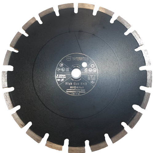 Алмазный круг по асфальту Premium 350х20,0/25,4 мм WÜRTH 1668117351