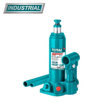 Домкрат гидравлический бутылочный 2 т. 181-345 мм TOTAL THT109022