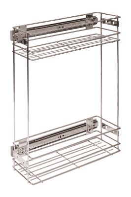 Выдвижная корзина-карго 200 напр.шариковые крепл.боковое/универс., хром AKS 31586
