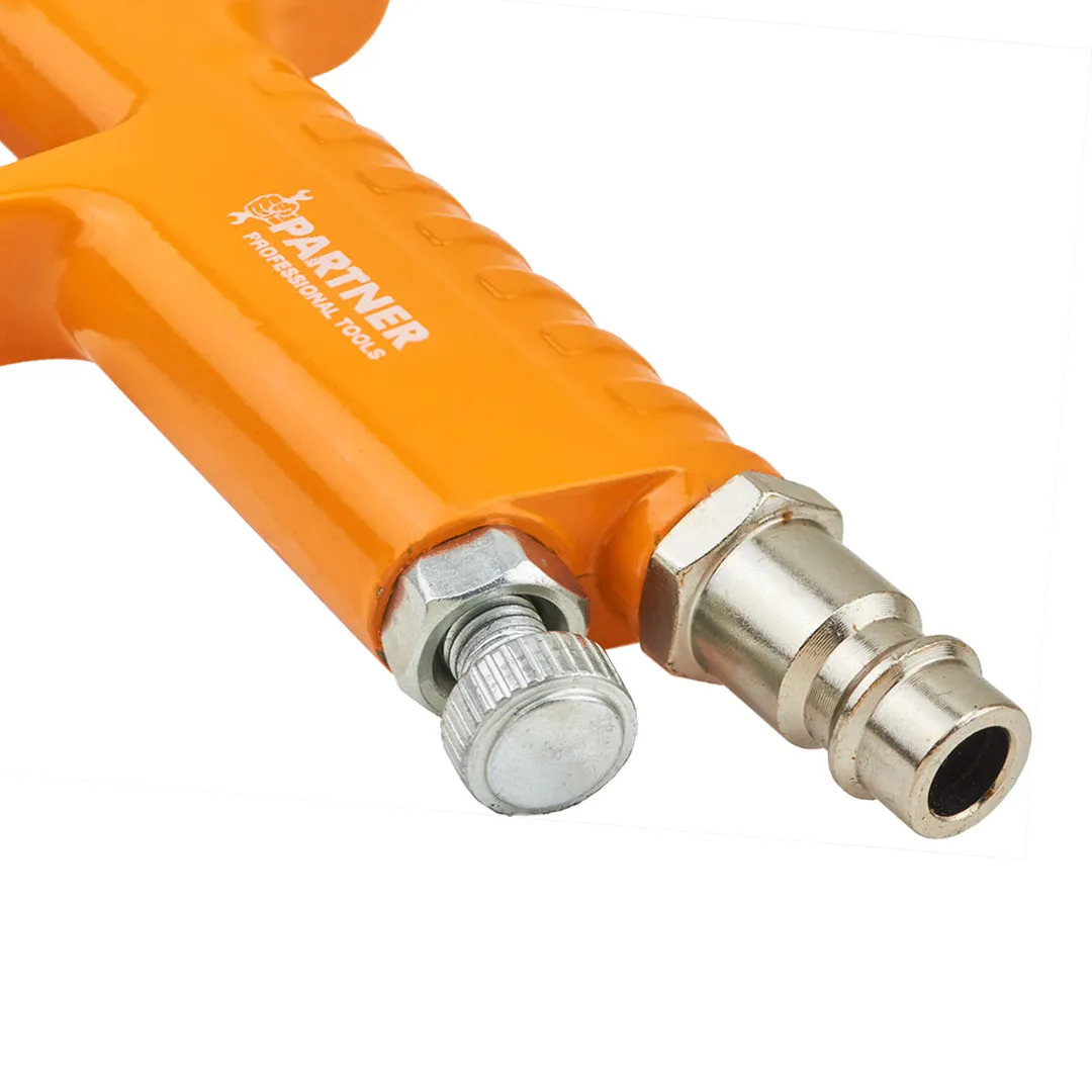 Краскораспылитель с верхним пластиковым бачком 120 мл, сопло 1.0 мм Partner PA-H-2000-2V