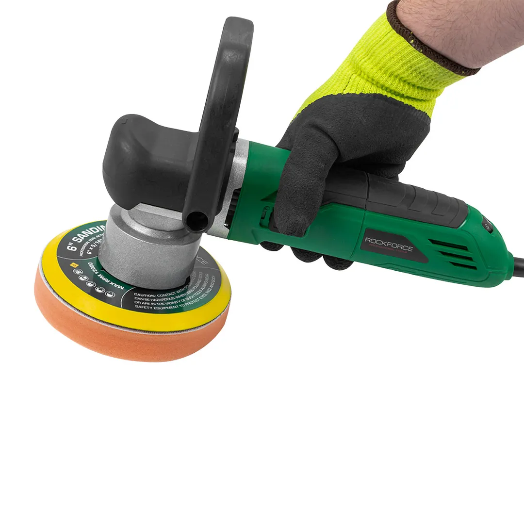 Машина полировальная орбитальная электрическая 230V, 800W, 2000-6800об/мин, Ø круга 150 мм RockForce RF-F-03060(2000-6800об)