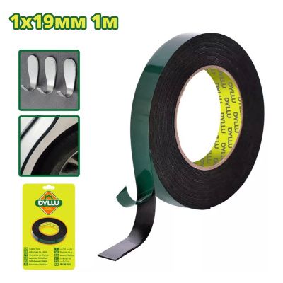 Лента клейкая двухсторонняя 1м х 19 мм DYLLU DTPN8K19