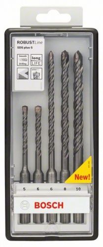 Набор сверл SDS-plus-5 Robust Line 5/6/6/8/10 мм (5 шт) BOSCH (2607019927)