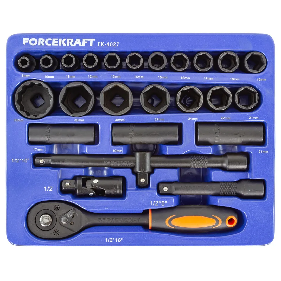 Набор инструментов 26 пр. 1/2" ForceKraft FK-4027