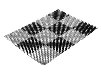 Коврик придверный, 42х56 см, "Травка", черно-серый, ВОРТЕКС 23005