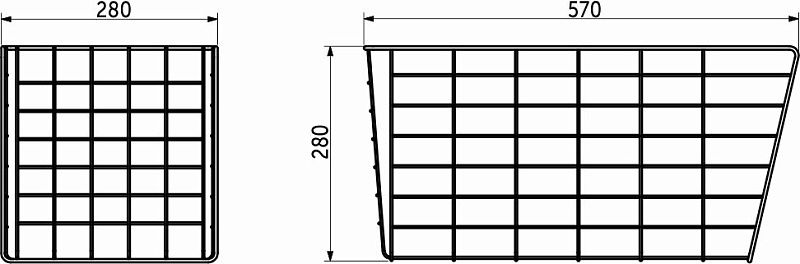 Корзина для белья 350, 280*280*570, белый RU 94063