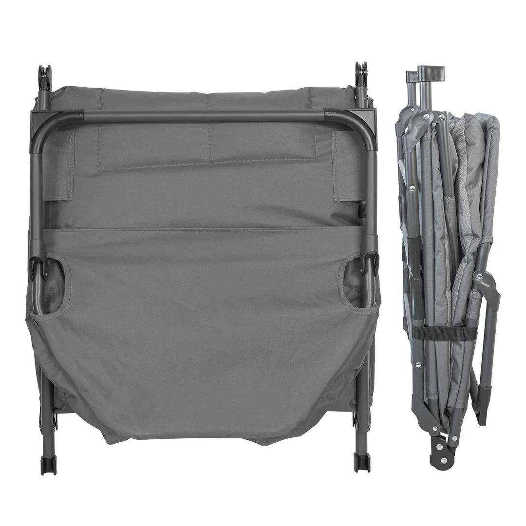 Шезлонг складной, серый WMC TOOLS WMC-FG-HY-8008G