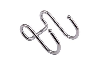 Крючок на трубу d16 ретро двойной хром AKS 30720