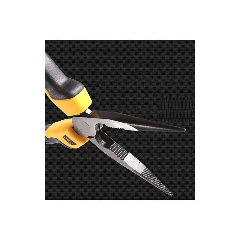 Длинногубцы Deli YS EDL2108Z, 200 мм., желтый, черный