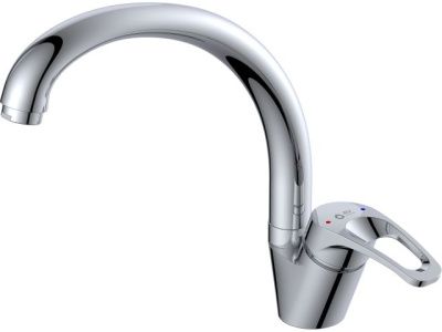 Смеситель для кухни, Lt D35, серия URS, высота излива - 190 мм, длина излива - 188 мм излив поворотный, G-образный. AV Engineering AVURS4-A120-559
