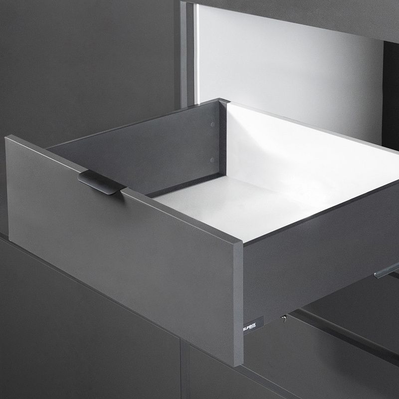 Система ящиков Evolution L-450 h167 графит SOFT CLOSE ДСП16мм SLIMBOX EVOLUTION 117770