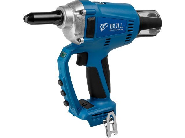 Аккум. заклепочный пистолет CRG 1018 в кор. XLTpro SOLO, бесщет., 25 мм, 10000 Н, 2.4, 3.2, 4.0, 4.8 мм BULL 1304593