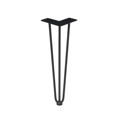 Опора меб. FLASH X h410, черный PL 80176