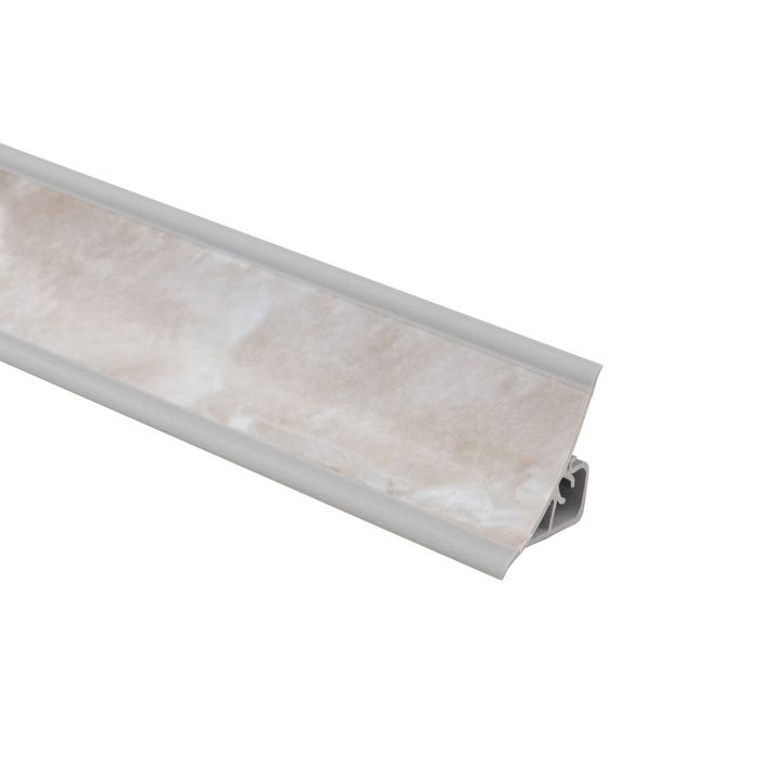 Плинтус ПВХ к столешнику LР аликанте серый (91) (1шт=3м.п.) EL-MECH-PLAST 60831