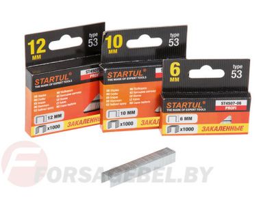 Скобы закалённ. тип 53 1000шт, закаленные STARTUL PROFI