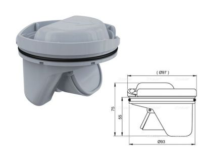 Гидрозатвор комбинированный SMART, Alcaplast APV0020