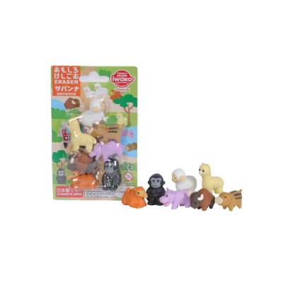 Набор ластиков "IWAKO Savanna", блистер